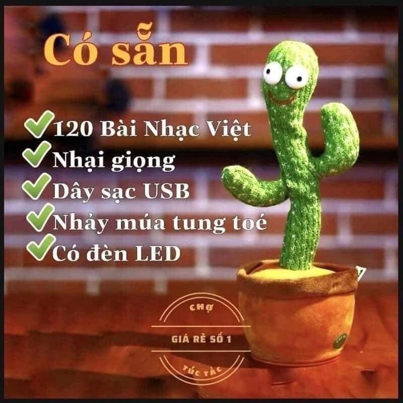 Cây xương rồng hát nhảy múa nhại giọng nói vui nhộn