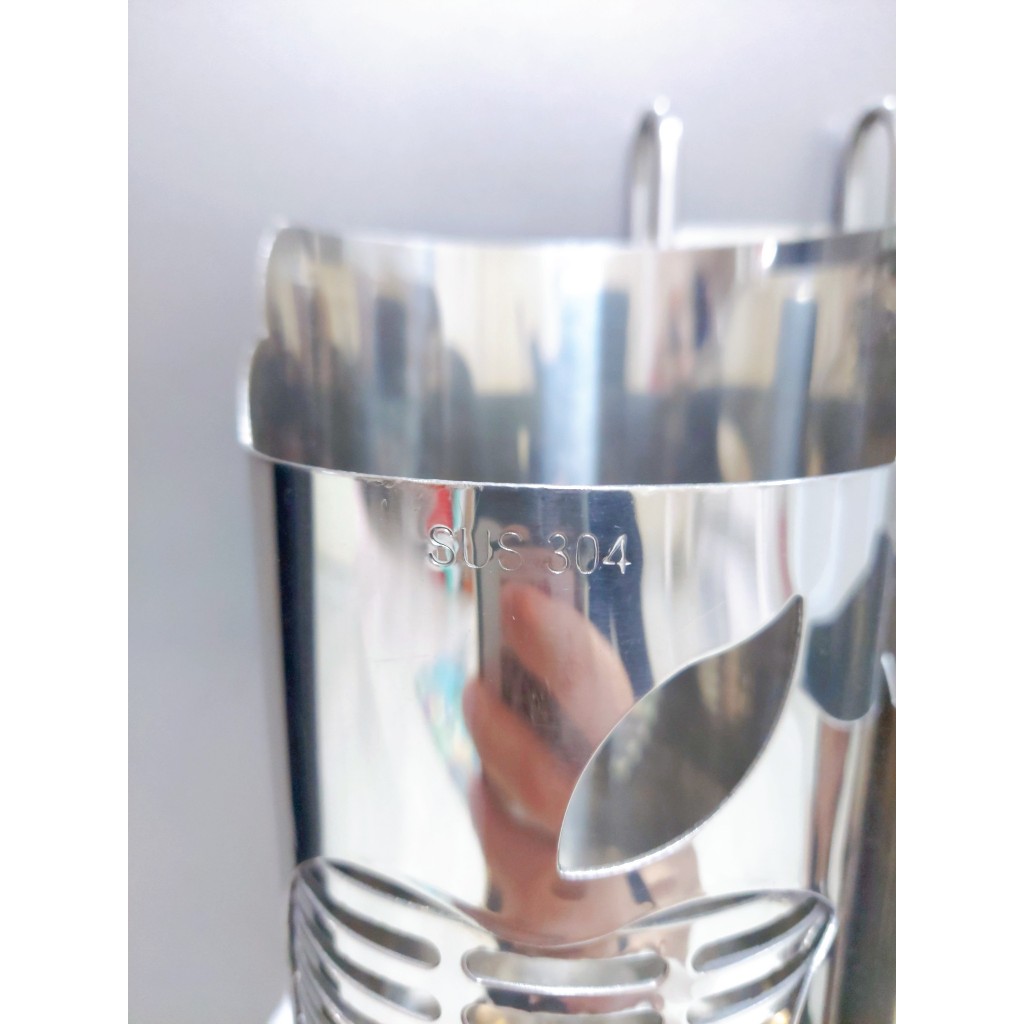 Ống đũa đơn tròn hình táo 100% INOX SUS 304, dày chắc chắn chống hoen gỉ độ bền cao