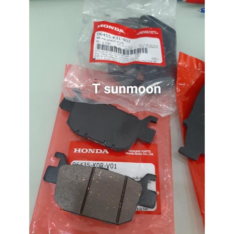 Má phanh trước  má phanh sau sh 2020 2024 honda màu đen