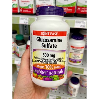  Bổ sung Glucosamine Webber Naturals Glucosamine sulfate 500mg hộp 330 viên 