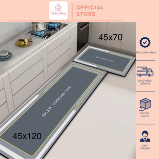 Thảm bếp dài, bộ nhà bếp cao cấp chống trượt, thảm lau chân nhà bếp silicon chống trượt