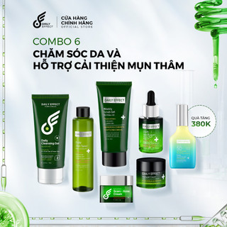 Combo 6 Sản Phẩm DAILY EFFECT Làm Sạch Da, Hỗ Trợ Giảm Mụn Thâm & Bảo Vệ Da Toàn Diện