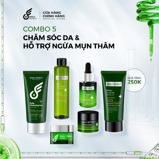 Combo 5 Sản Phẩm Chăm Sóc Da & Ngăn Ngừa Mụn Thâm DAILY EFFECT