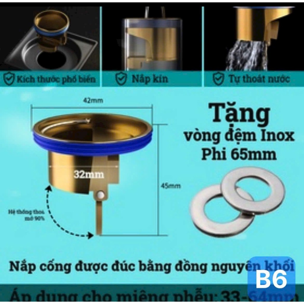 AH88 Nắp Đậy Cống Thoát Nước Sàn Nhà Bếp, Nắp Cống Thoát Nước Sàn Nhà Tắm Nhà Vệ Sinh, Chống Côn Trùng Và Mùi Hôi
