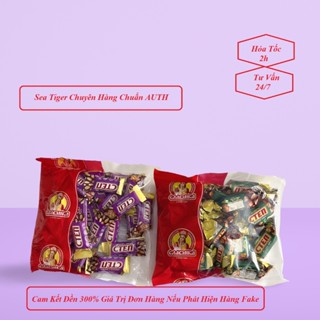 Kẹo Socola Cten Xanh nhân Hạt Dẻ, Tím Nhân Đậu Phộng 500g của Nga