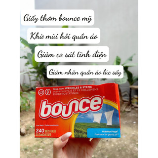 Giấy thơm bounce mỹ - hộp 240 tờ