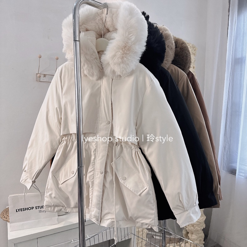 905 PARKA MŨ LÔNG RÚT EO