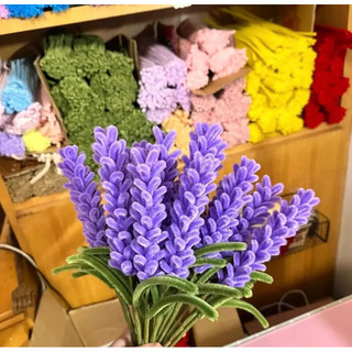 Set Nguyên Liệu Kẽm Nhung Làm Hoa Lavender