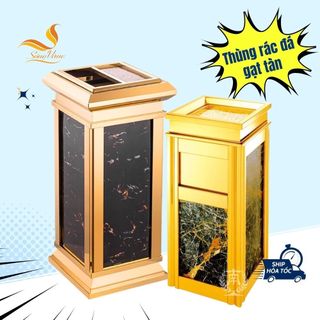 Thùng rác gạt tàn đá, thùng rác đá hoa cương sang trọng cho khách sạn