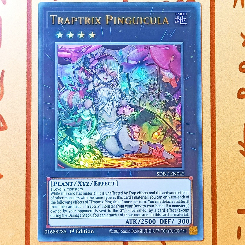 Thẻ bài Yugioh!: Traptrix Pinguicula - SDBT-EN042 - Ultra Rare 1st Edition
