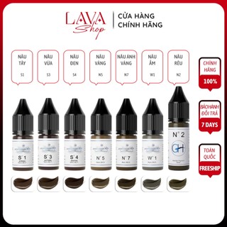 Mực Gh Chai Tròn Chuyên Kỹ Thuật HairStocke Điêu Khắc Sợi Hạt Chân Mày