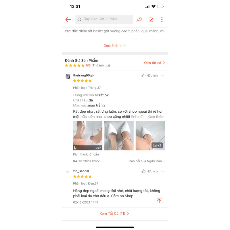 Giày cao gót nữ 7p, dép cao gót nữ đẹp mũi nhọn bít mũi quai ngọc Th143