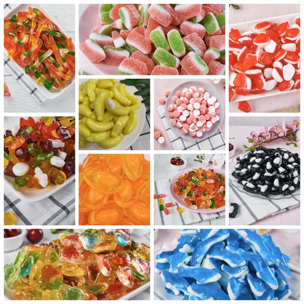 (Đi Đơn Từ 300Gr - Khách Tự Mix Kẹo), Kẹo Dẻo Phân Khúc Cao Uyên Candy, Khách Tự Mix Kẹo, Mỗi Phân Loại 50Gr
