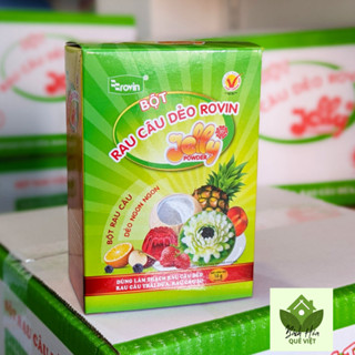 (Date Mới) Bột Rau Câu Giòn/ Rau Câu Dẻo 3D Rovin Hoàng Yến - Chính hãng Hộp 10 gói - Thạch rau câu