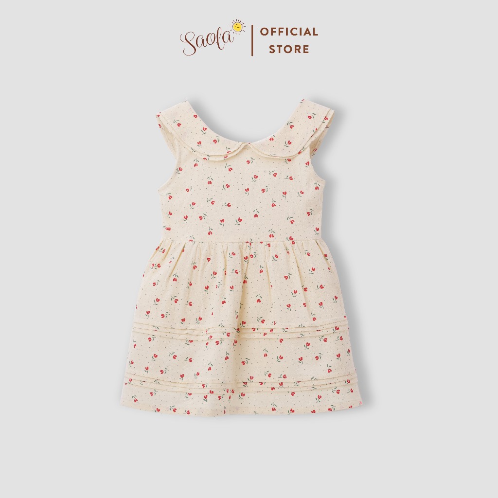 Váy Bé Gái Xinh Xắn Chất Liệu Cotton Cao Cấp Cho Bé Từ 1-6 Tuổi - DAHLIA DRESS - DRC006 - SAOLA KIDS CLOTHING