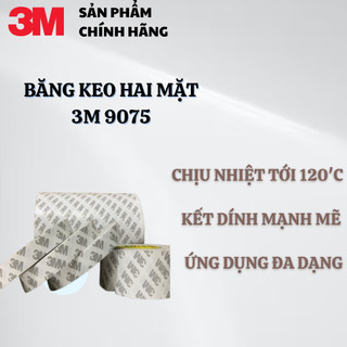 Băng keo 2 mặt 3M 9075, mỏng 0.08mm
