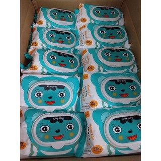Hỏa tốc khăn ướt viral 325g không mùi khổ lớn vải bi