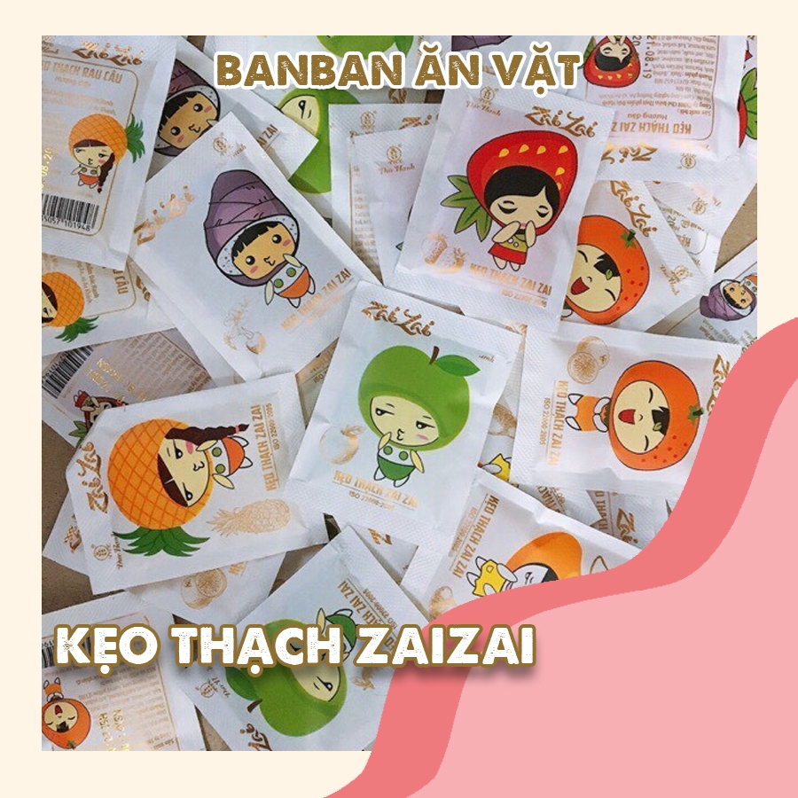 Thạch Zaizai Đức Hạnh Túi 350g Nhiều Hương Vị Trái Cây Thơm Ngon