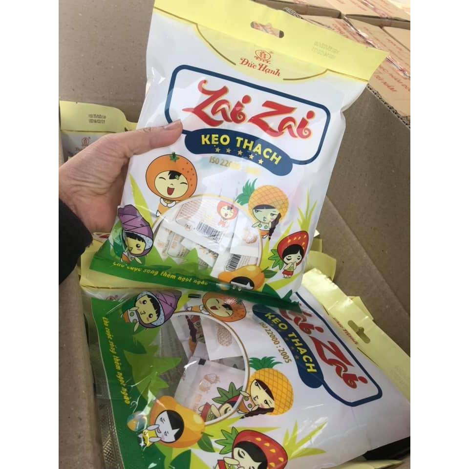 Thạch Zaizai Đức Hạnh Túi 350g Nhiều Hương Vị Trái Cây Thơm Ngon