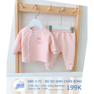 Bộ sơ sinh chần bông Goodmama cho bé trai bé gái sơ sinh