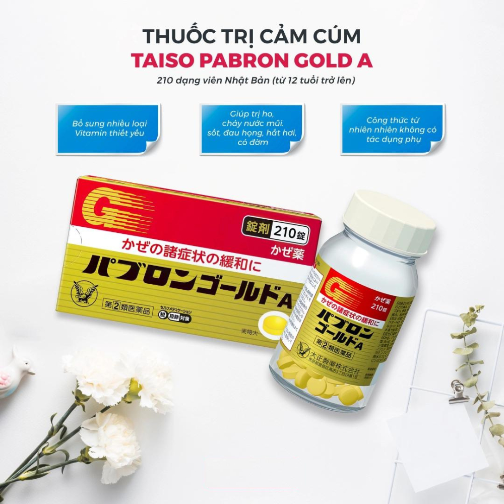 C.ảm C.úm Pabron Gold A Nội Địa Nhật Bản 210 viên/44 Gói/Trẻ em - SAKUKO