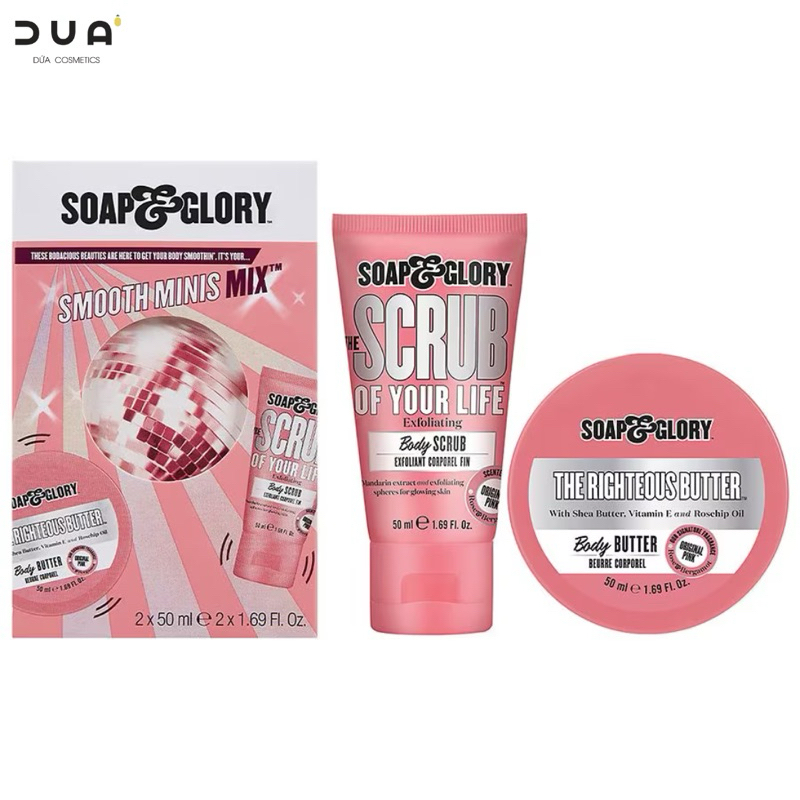 Set tẩy da chết & dưỡng thể Soap & Glory