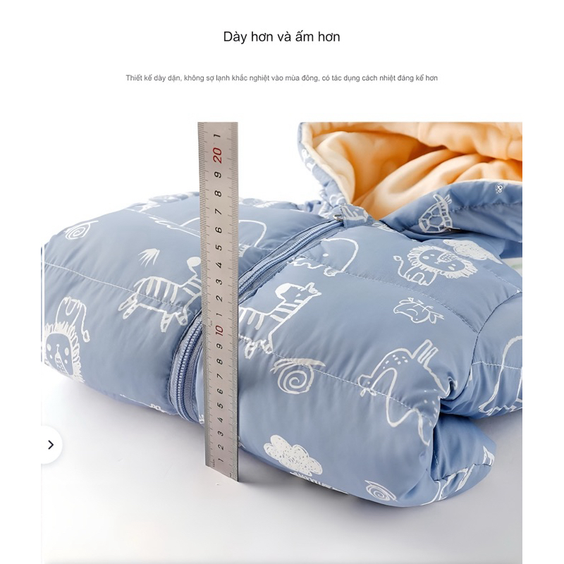 Áo phao cho bé,  Áo khoác trần bông chính hãng cao cấp hoạ tiết dễ thương đáng yêu dành cho bé trai và bé gái