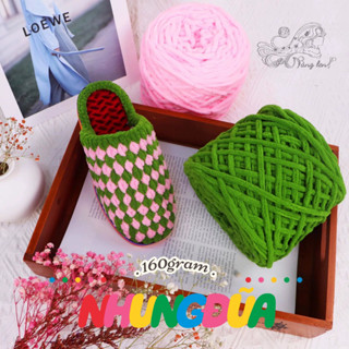 Len Nhung Đũa 160g - Sợi 5mm Mềm Mịn