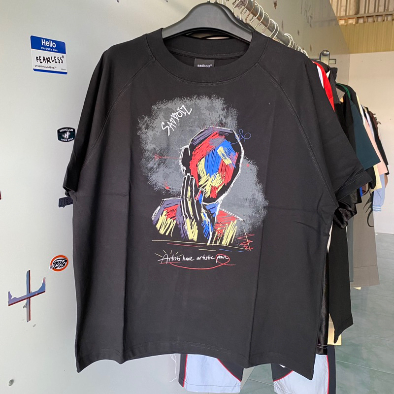 Áo Thun Sadboiz Form Boxy Nhiều Mẫu Size M