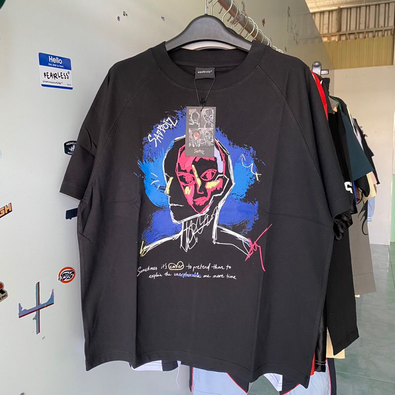 Áo Thun Sadboiz Form Boxy Nhiều Mẫu Size M