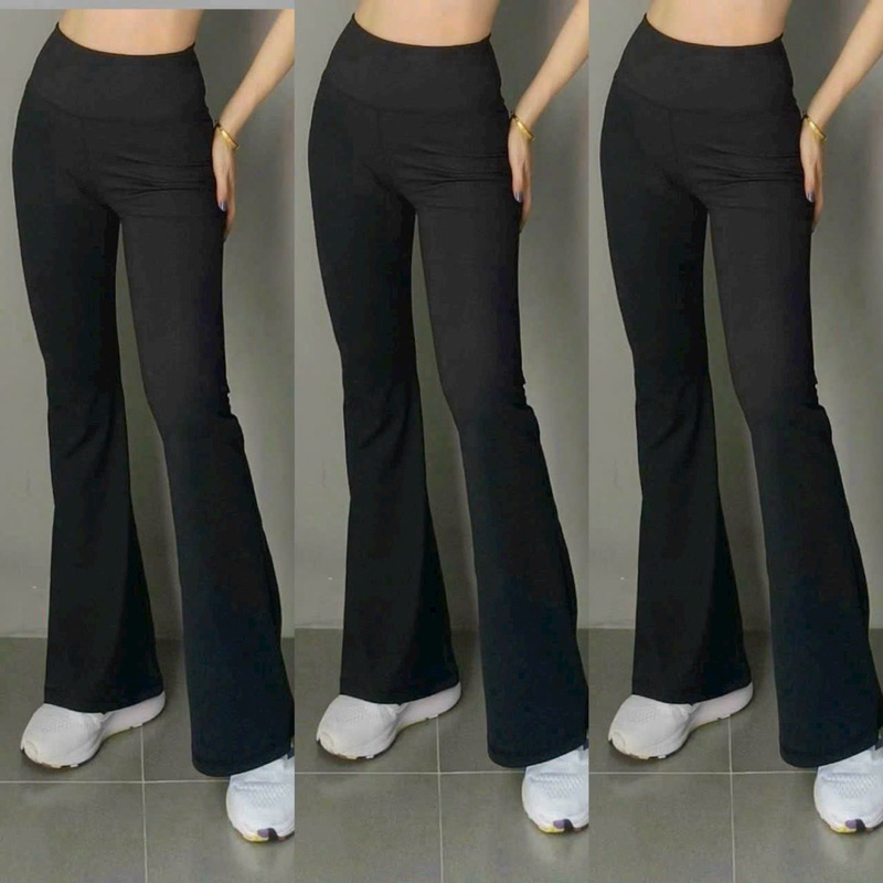 Quần Dài Thể Thao Nữ Ống Loe Tập Thể Thao Gym Yoga Đi Chơi Cao Cấp