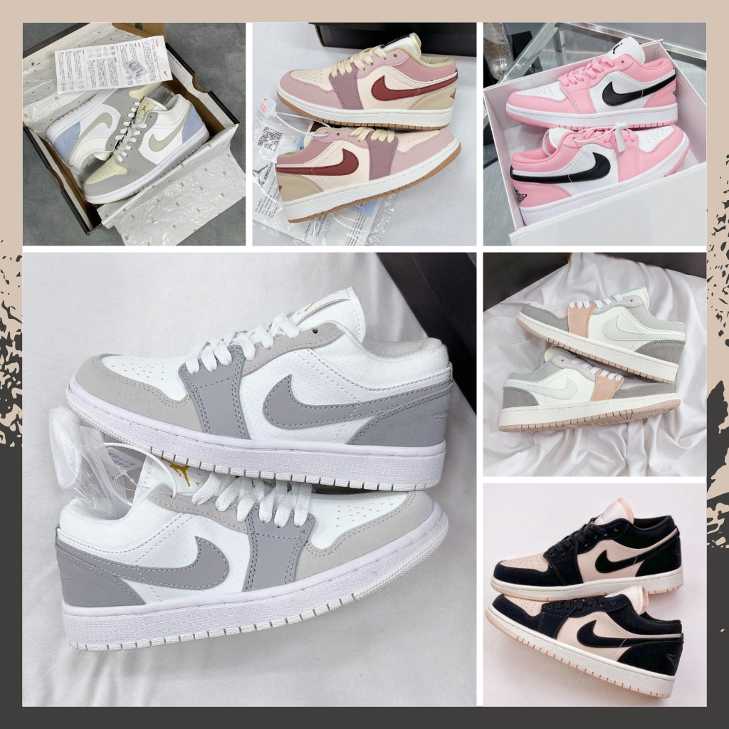 Giày Jordan Cổ Thấp Nam Nữ, Giày JD Panda Paris Cổ Thấp Hàng Full Box Bill - BIBISNEAKER