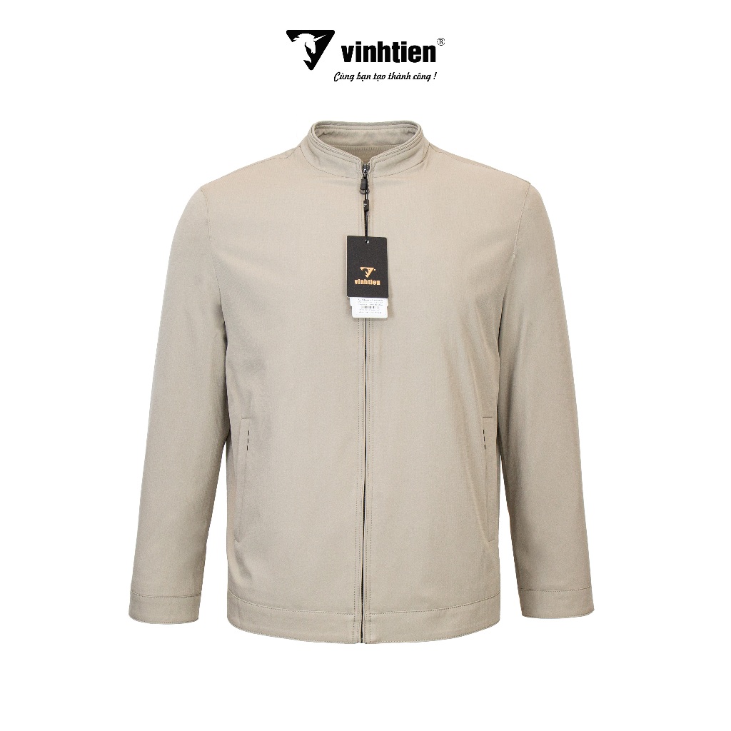 Áo khoác nam 2 lớp cổ trụ dáng suông Vĩnh Tiến chất liệu microfiber chống mưa gió 950 - K007