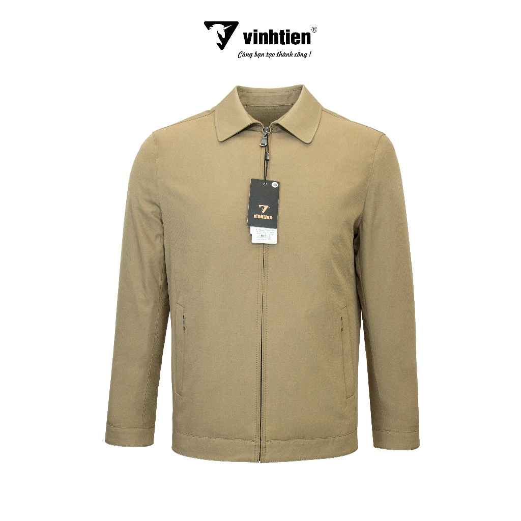 Áo khoác nam 2 lớp cổ bẻ dáng suông Vĩnh Tiến chất liệu microfiber chống mưa gió 950 - K009