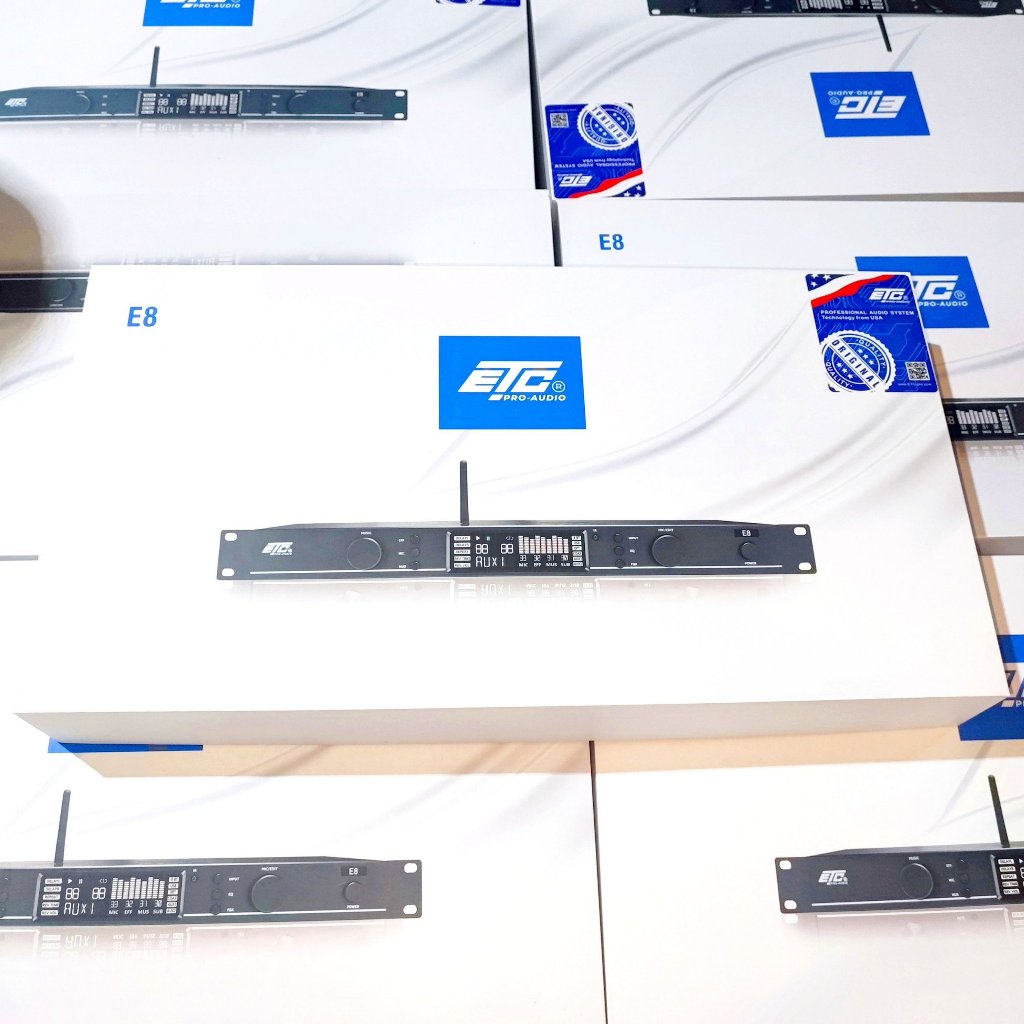 Vang cơ lai số ETC E8 E 8 cao cấp phong cách châu âu nhiều chế độ chống hú giải mã âm thanh số cắt sub cổng quang blueto