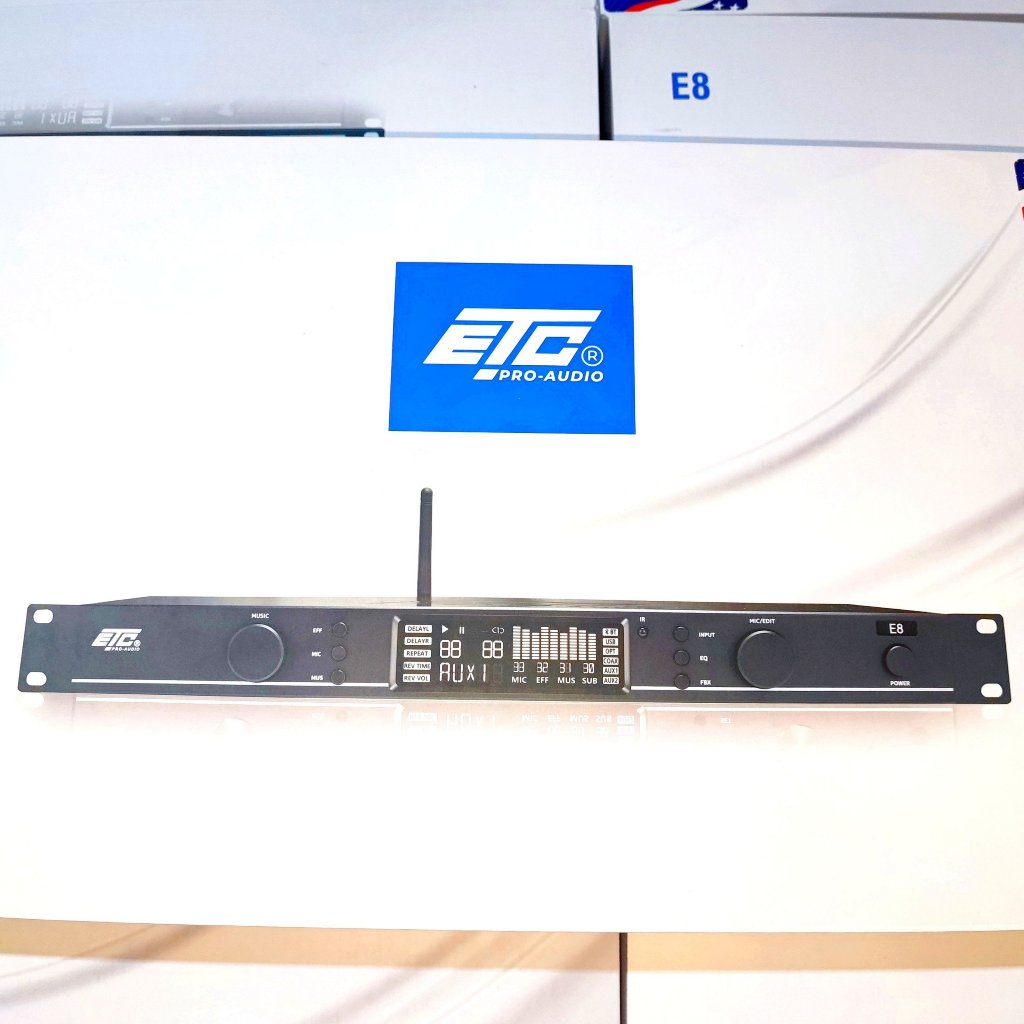 Vang cơ lai số ETC E8 E 8 cao cấp phong cách châu âu nhiều chế độ chống hú giải mã âm thanh số cắt sub cổng quang blueto