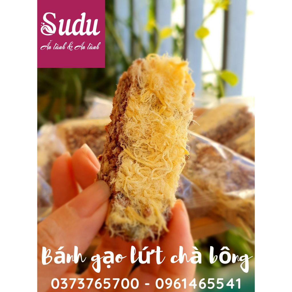 Bánh Gạo Lứt Chà Bông Mix Hạt Dinh Dưỡng SUDU 200 gram Ăn Vặt Ăn Kiêng Giảm Cân (11-13 thanh)