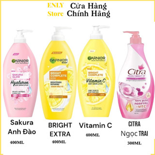   Chuẩn Thái  Sữa dưỡng thể Garnier Body Bright Extra lotion cấp ẩm dưỡng trắng da chuyên sâu 400ml 