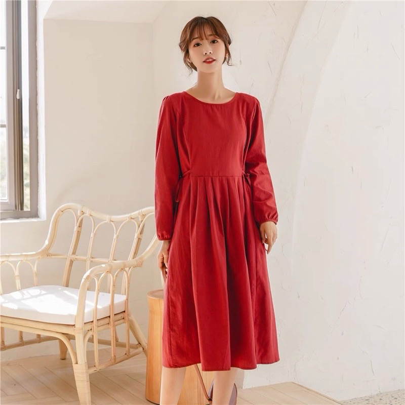Váy  babydoll thắt eo