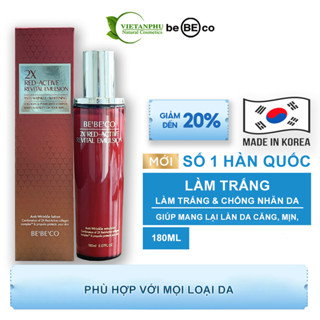 Serum dưỡng trắng da và xóa mờ vết nhăn da cấp ẩm 2X RED BEBECO-ACTIVE REVITAL EMULSION BEBECO 180ml