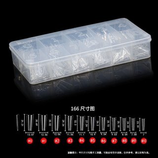 Móng tip form thang hộp 550 móng