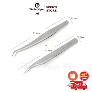 Cặp Nhíp Tách Heo + Cong bao da bạc - keo nối mi - dụng cụ nối mi 💕FREESHIP💕 - Thiên Ngọc Mi