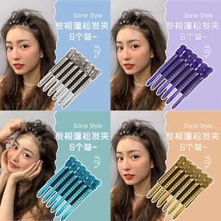 Kẹp tóc mỏ vịt tạo phồng chân tóc Kẹp kim loại tạo kiểu cố định tóc mái