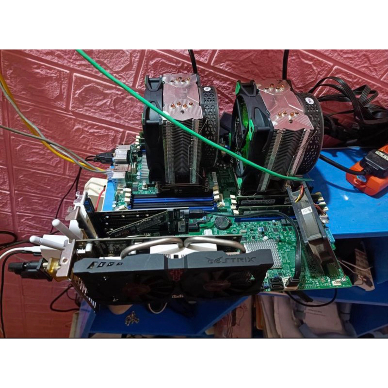 Combo x79 microcom, dual 2670v2, ram 64Gb, VGa 750ti