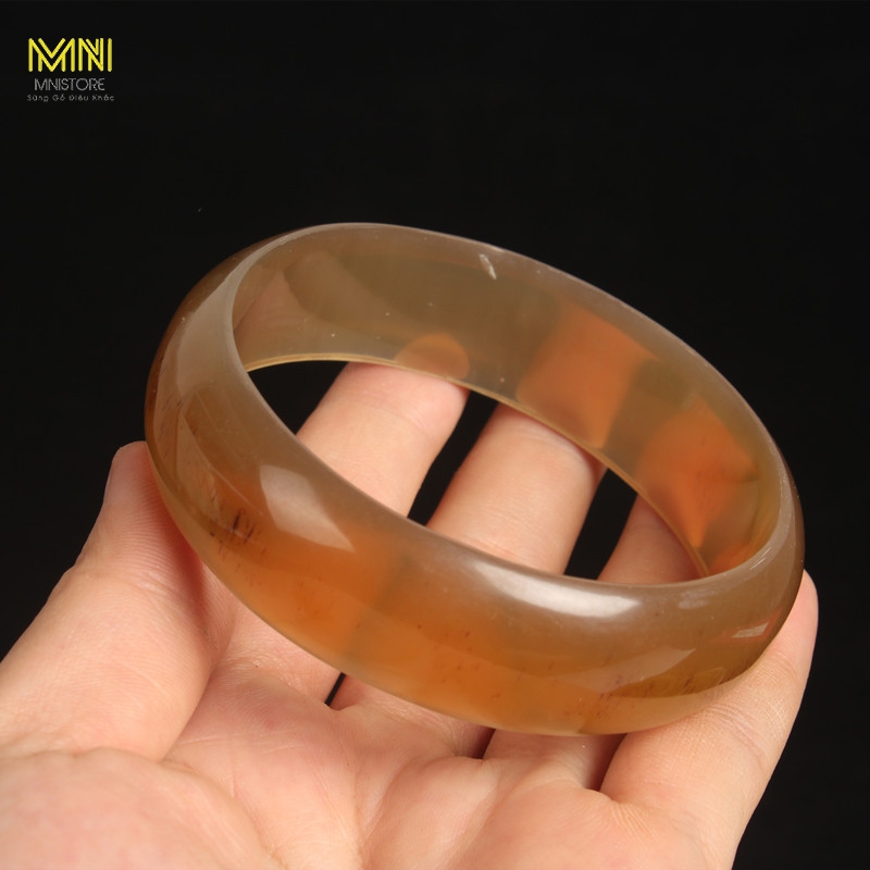 Vòng sừng đeo tay phong thủy bản trơn liền bản ky 5,5-7,5cm dày 0,6cm  phong thủy - tài lộc - bình an