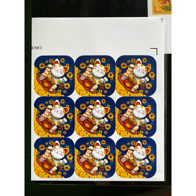 Tem Tết Decal dán chúc mừng năm mới 2024 - Sticker cán màng trang trí Happy New Year Sticker @gocdoquyen