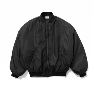 Áo khoác nam form boxy tay rộng Black padded bomber jacket