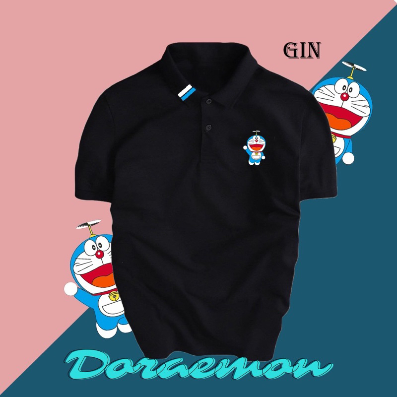 Áo Polo Nam Nử In Doremon Chất Vãi Cá xấu 4 Chiều