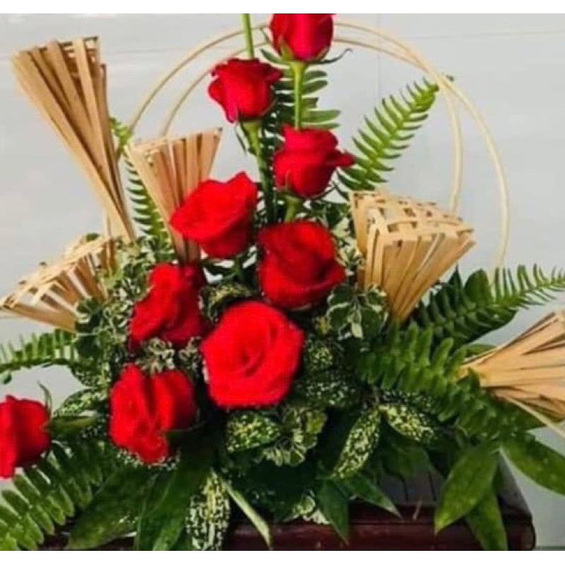 tấm tre đan trang trí decor