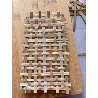 tấm tre đan trang trí decor
